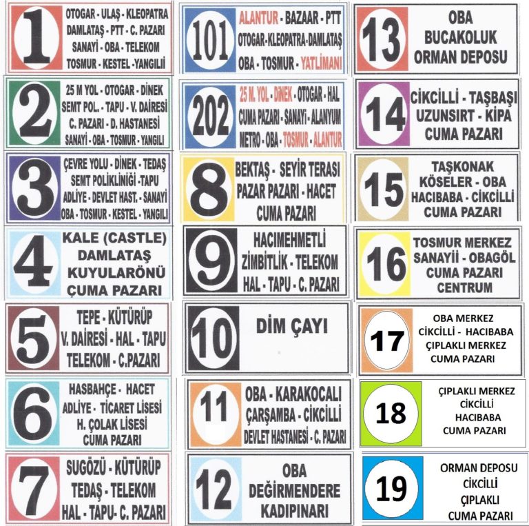 tablichki s nomerom marshruta